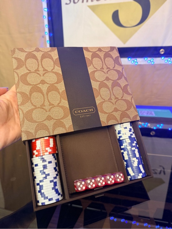 Coach Accessories - Coach Vintage Poker Set – Rare Collectible Poker Chips and Dice still sealed